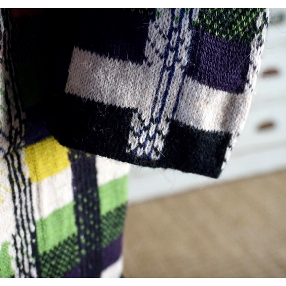 Anthropologie Shanley Plaid Sweater Coat New L - Picture 13 of 14